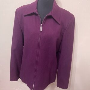 Sag Harbor Women's Deep Purple Utility Jacket